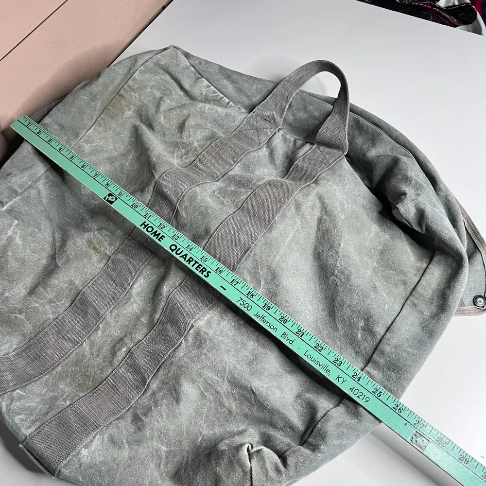 Vintage Military Style Canvas Aviator Kit Bag Duffel Olive Drab Green Large